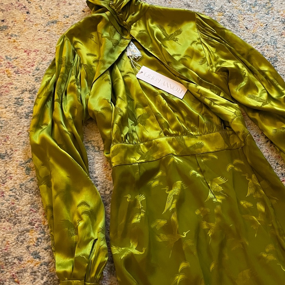 RONNY KOBO BRIELLE SILK-BLEND DRESS